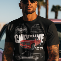 "Retro Revival: 400SS Chevy Truck Shirt"