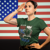 Patriot Glory Tee: Land of the Free, Home Of The Brave