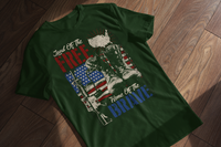 Patriot Glory Tee: Land of the Free, Home Of The Brave
