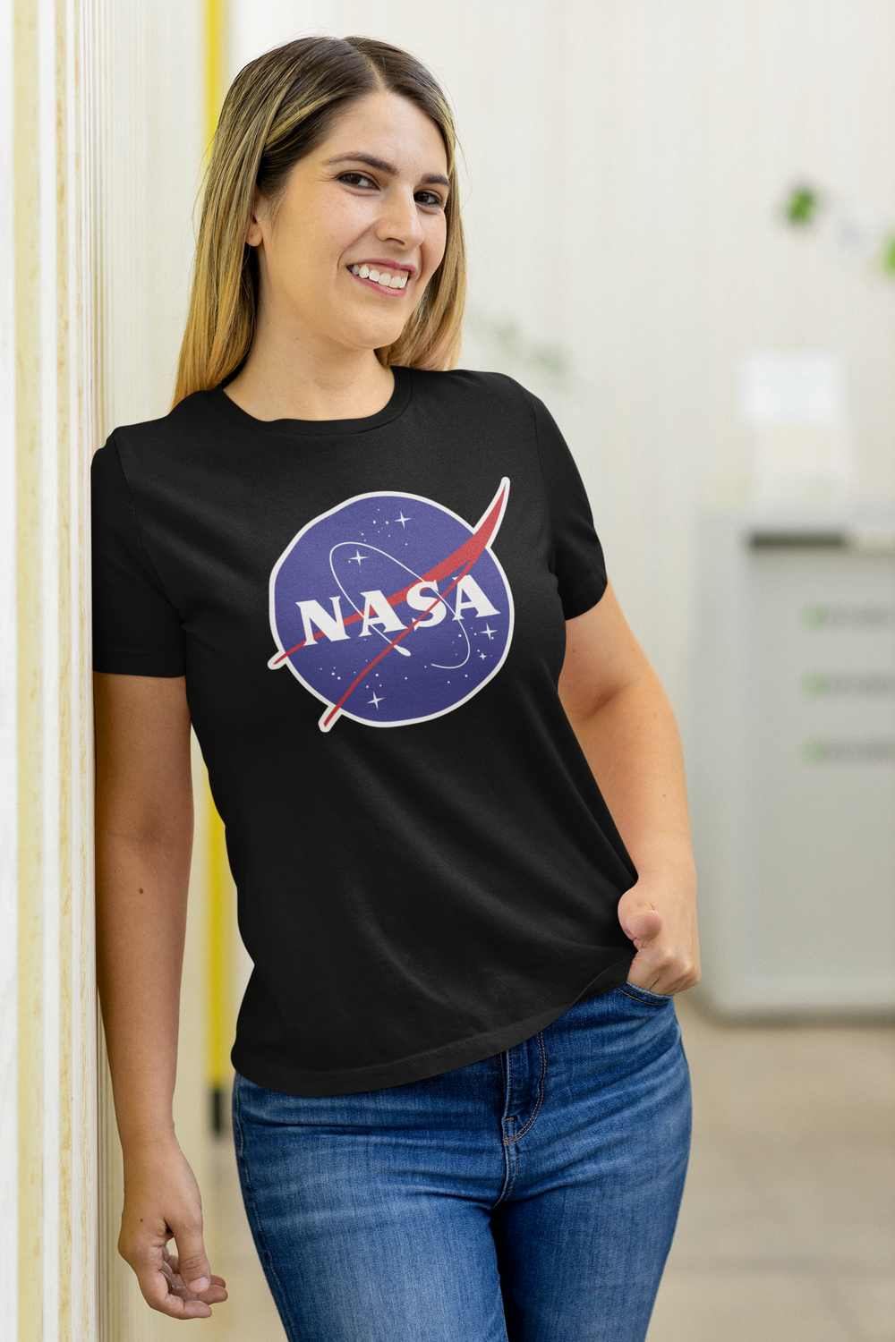 Cosmic Voyager: NASA Logo T-shirt